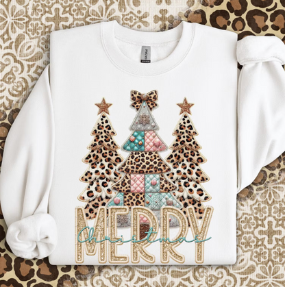 General Apparel - Leopard Christmas Trees