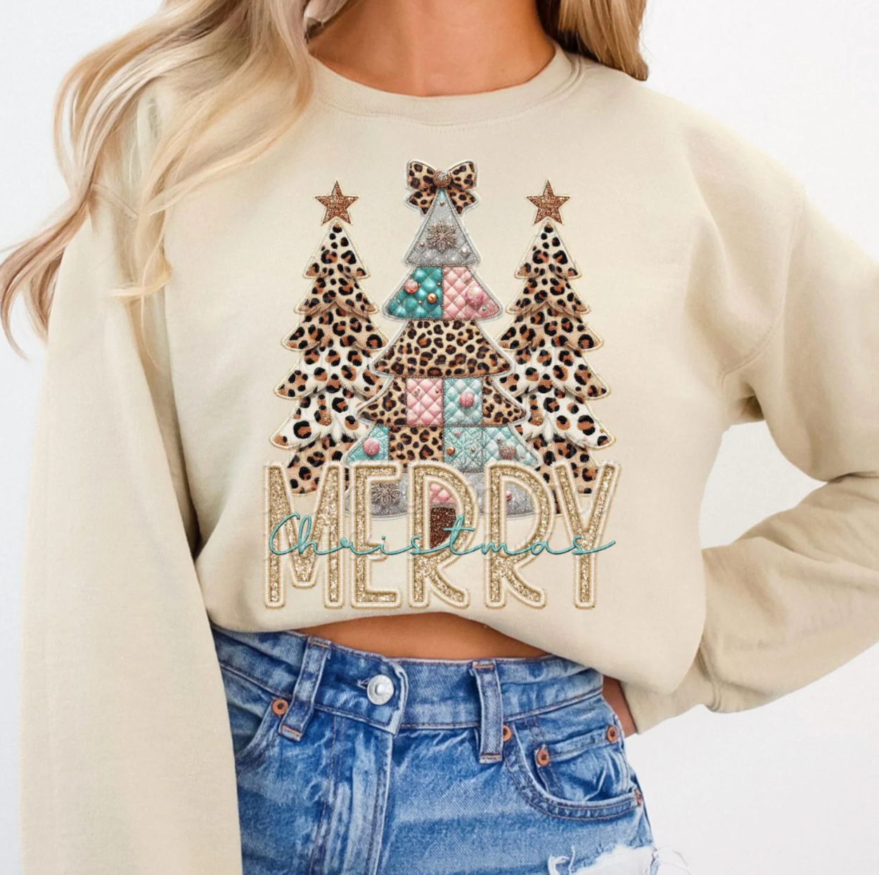 General Apparel - Leopard Christmas Trees