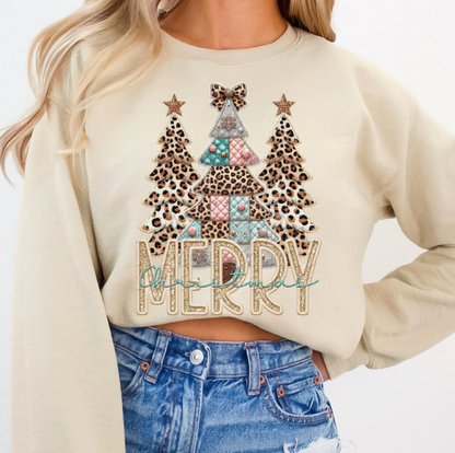General Apparel - Leopard Christmas Trees