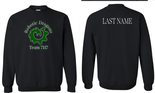 Robotic Dragons - Crewneck WITH Last Name
