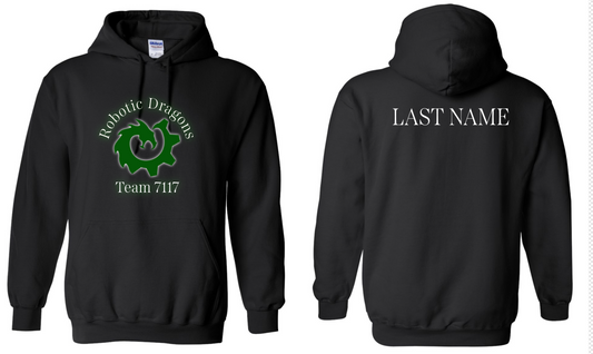 Robotic Dragons - Hoodie with Last Name