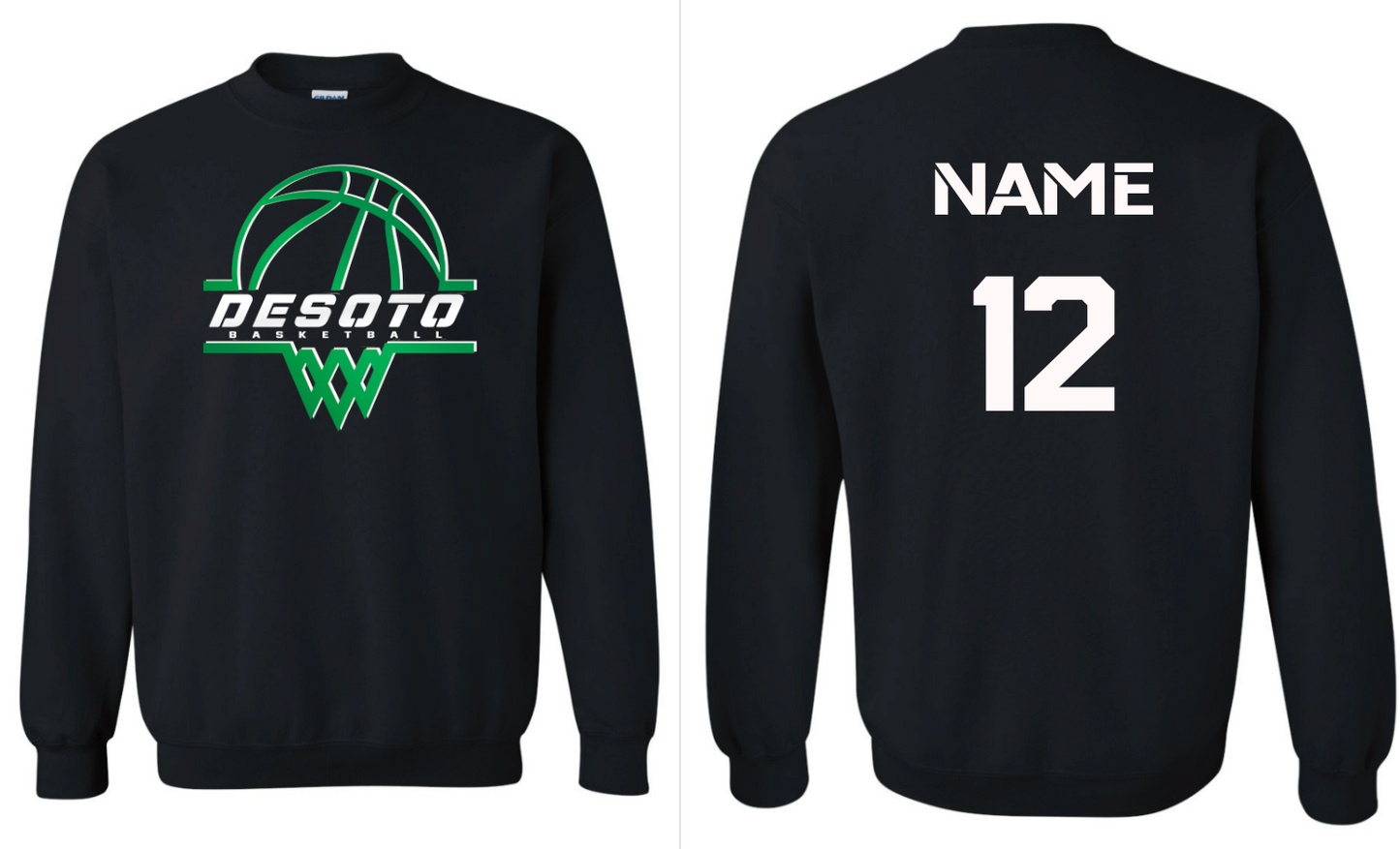 Dragons Basketball - Crewneck WITH Last Name
