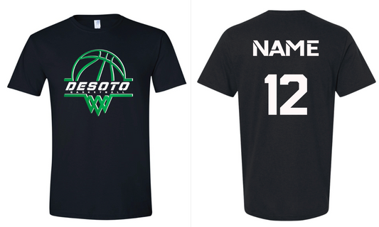 Dragons Basketball - T-shirt WITH Last Name
