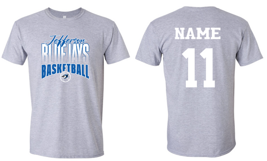 Bluejays Basketball - T-Shirt WITH Last Name