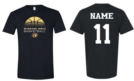 Windsor Basketball - T-shirt WITH Last Name