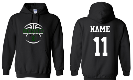 Dragons Basketball - Hoodie with Last Name