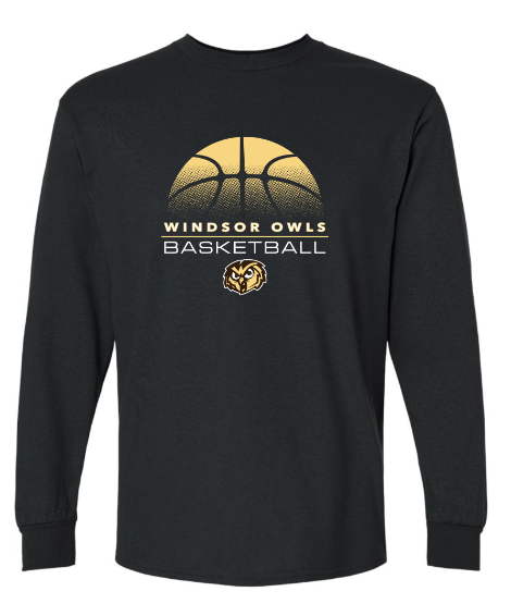 Windsor Basketball - Long Sleeve T-shirt WITHOUT Last Name