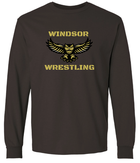 Windsor Boys Wresting - Long Sleeve T-shirt WITHOUT Last Name