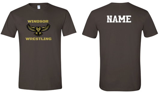 Windsor Boys Wrestling - T-shirt WITH Last Name