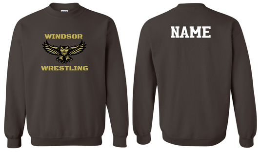 Windsor Boys Wrestling - Crewneck WITH Last Name