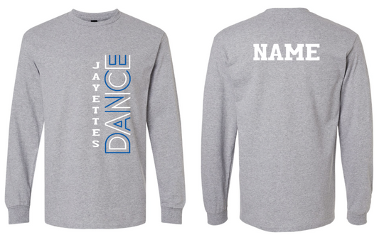Bluejays Dance - Long Sleeve T-shirt WITH Last Name