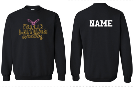 Windsor Girls Wrestling - Crewneck WITH Last Name