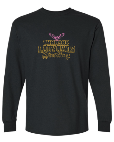 Windsor Girls Wrestling - Long Sleeve T-shirt WITHOUT Last Name
