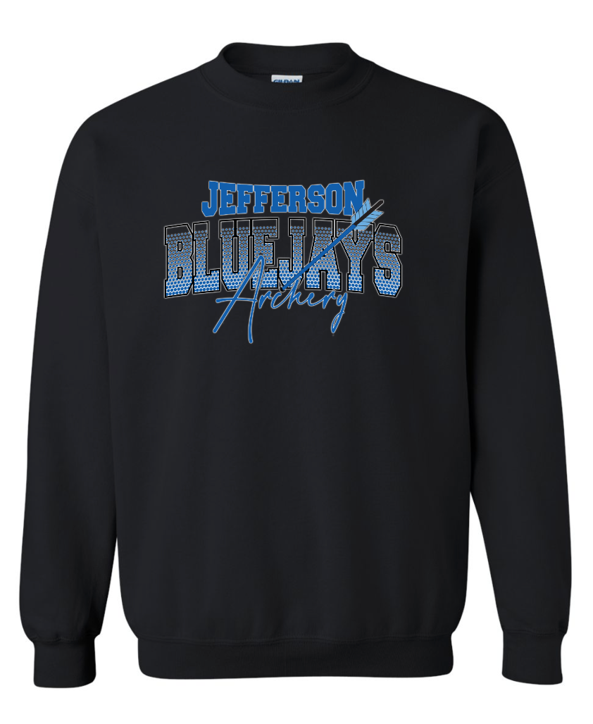 Jefferson Bluejays Archery - Crewneck WITHOUT Last Name