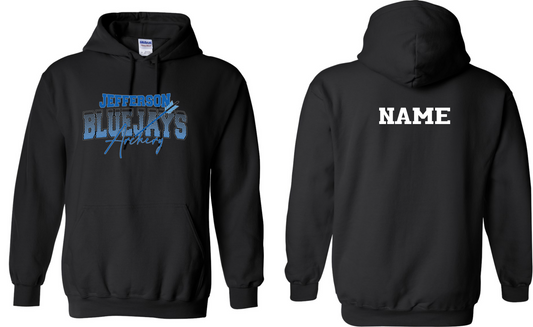 Jefferson Bluejays Archery - Hoodie with Last Name