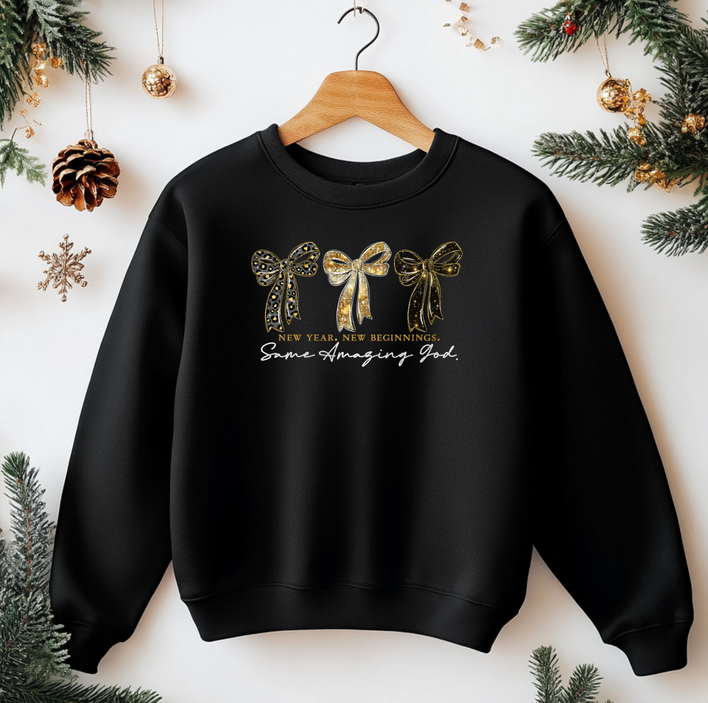 General Apparel - New Year New Beginnings Same Amazing God - White