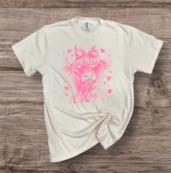 Valentines - Cow with Bow