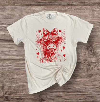 Valentines - Cow with Bow