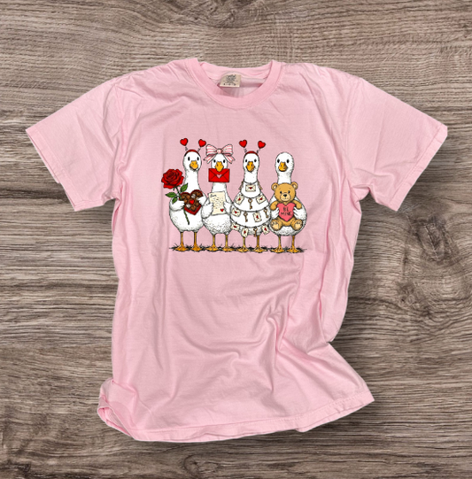 Valentines - Ducks with Hearts