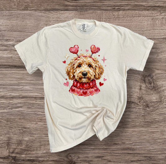 Valentines - Puppy with Heart Headband
