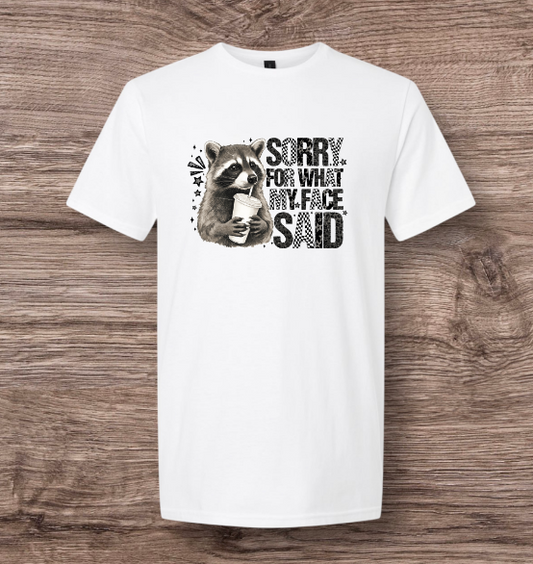 Sorry For What My Face Said