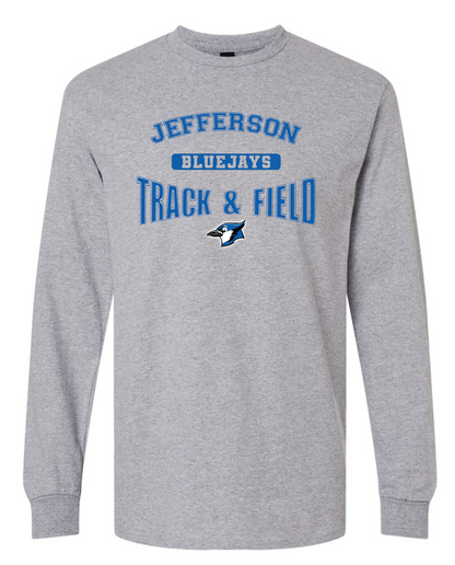 Bluejays Track & Field Long Sleeve TShirt WITHOUT Name