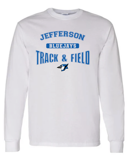 Bluejays Track & Field Long Sleeve TShirt WITHOUT Name