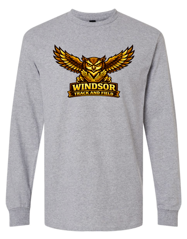 Windsor Track & Field Long Sleeve T-Shirt WITHOUT Name
