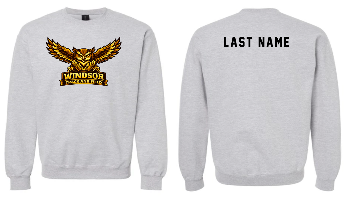 Windsor Track & Field Crewneck WITH Name