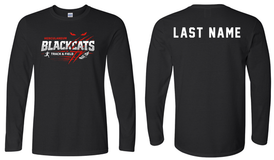 Herky Track & Field Long Sleeve T-Shirt WITH Name