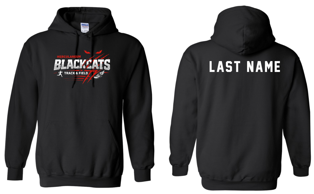 Herky Track & Field Hoodie WITH Name