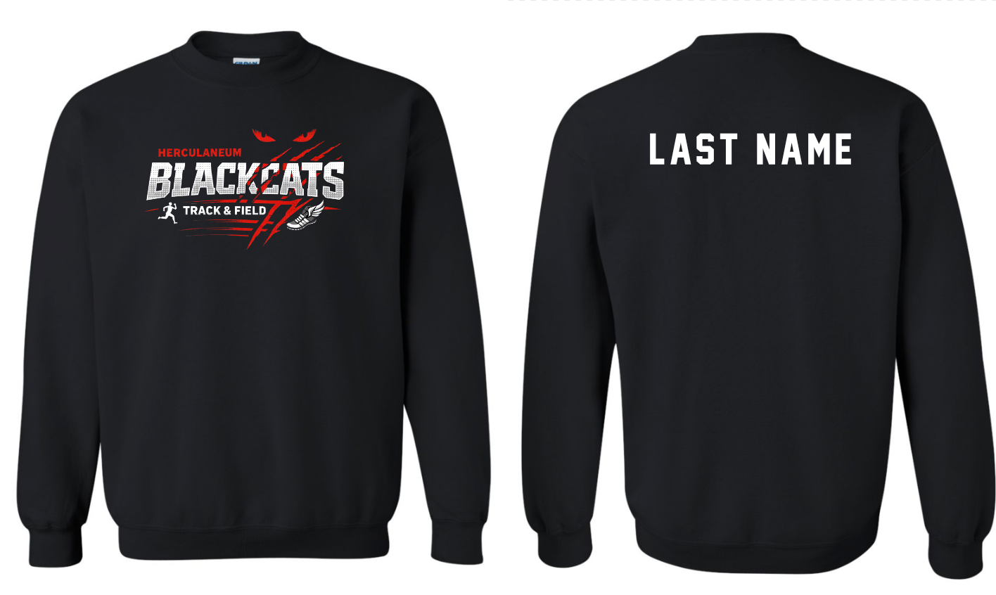 Herky Track & Field Crewneck WITH Name