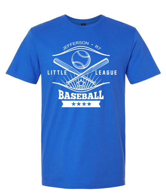 R7 Little League Logo T-shirt Baseball (Available in Multiple Colors)