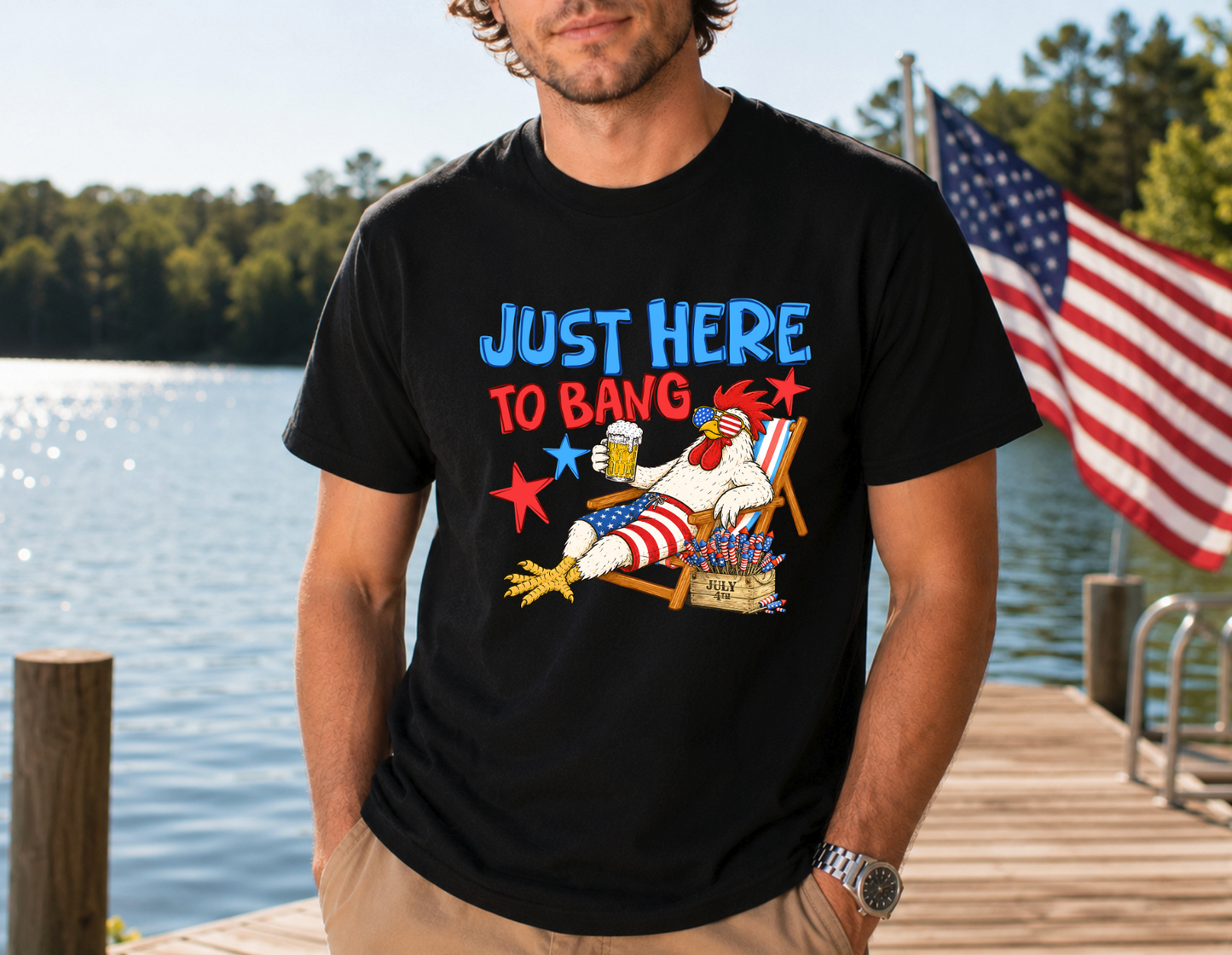 Just Here To Bang  TShirt