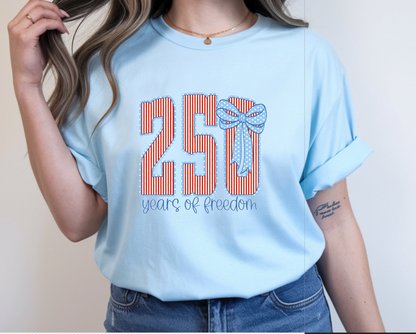 250 Years of Freedom Comfort Color TShirt