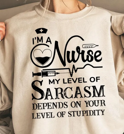Baisch - My Level of Sarcasm Long Sleeve T-shirt
