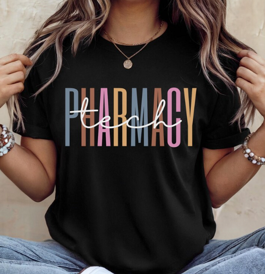 Pharmacy Tech TShirt Comfort Colors - Black