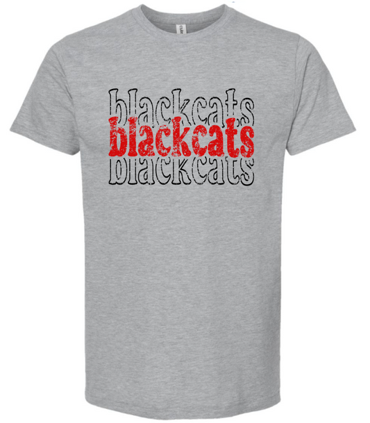 Mascot T-Shirt Stacked Blackcats