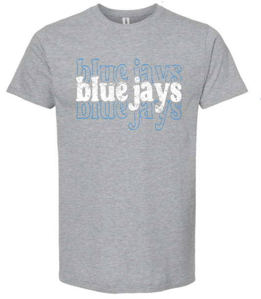 Mascot T-Shirt Stacked Bluejays