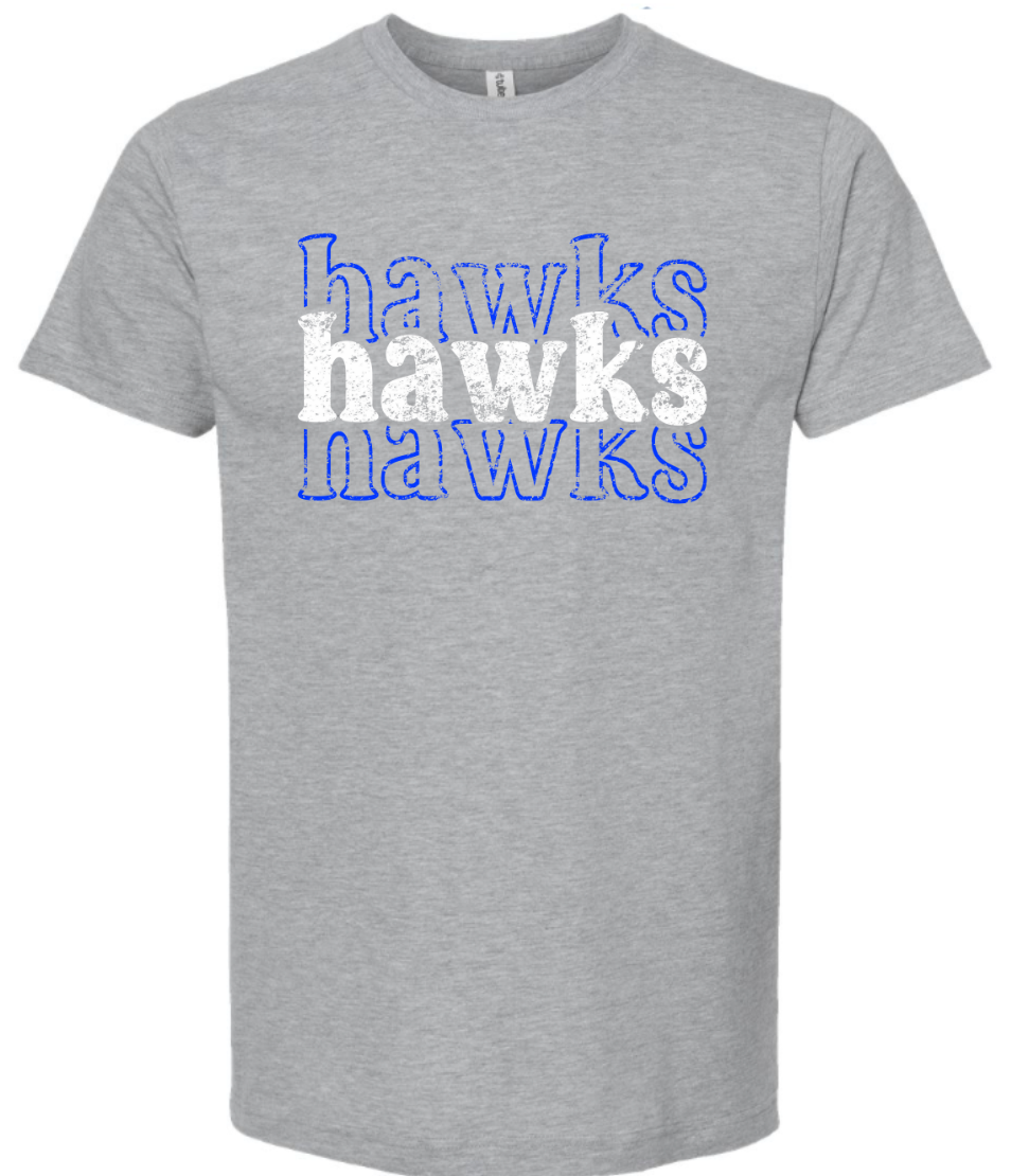 Mascot T-Shirt Stacked Hawks