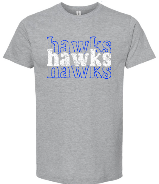 Mascot T-Shirt Stacked Hawks