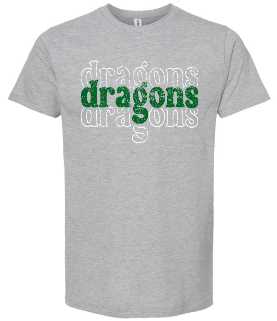 Mascot T-Shirt Stacked Dragons