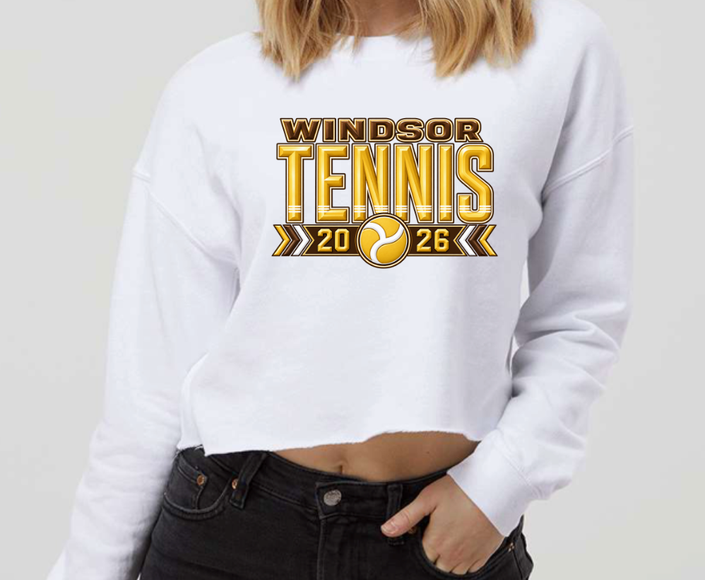 Spirit Wear - Windsor Tennis Cropped Sweatshirt