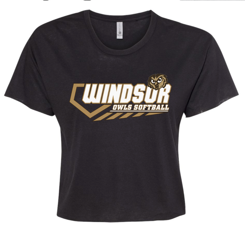 Spirit Wear - Windsor Softball Cropped Tshirt
