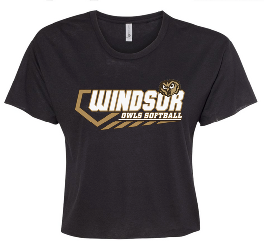 Spirit Wear - Windsor Softball Cropped Tshirt