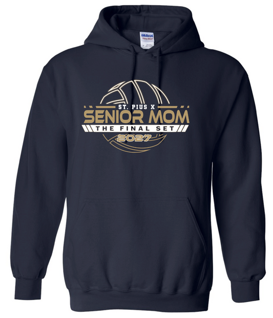 Spirit Wear St. Pius X Volleyball Senior Mom Hoodie