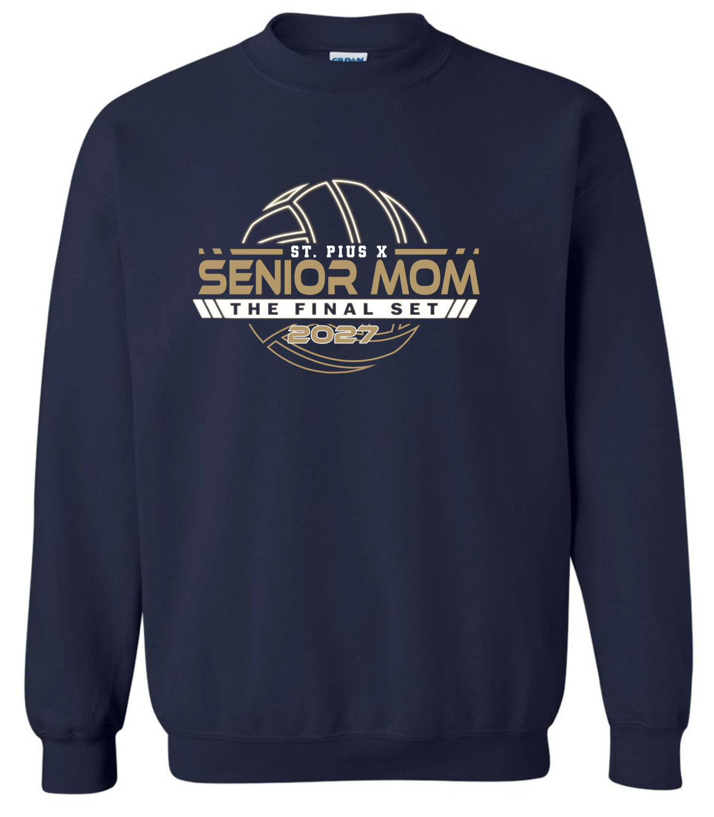 Spirit Wear - St. Pius X Volleyball Senior Mom Crewneck