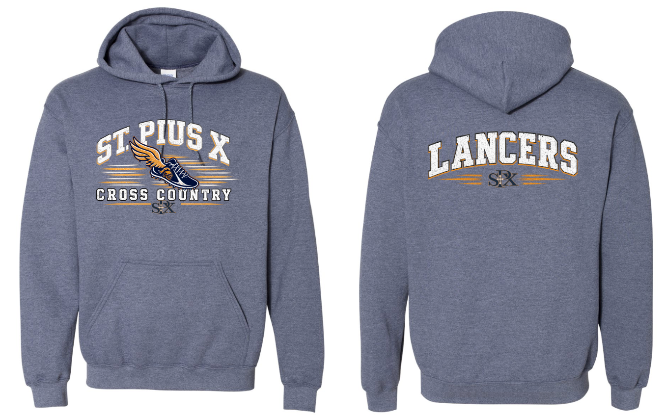 Spirit Wear - St. Pius X Cross Country Hoodie