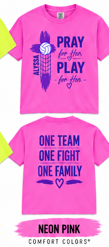 Alyssa - Comfort Colors Pray for Her Play for Her