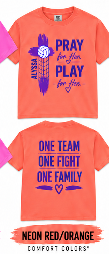 Alyssa - Comfort Colors Pray for Her Play for Her